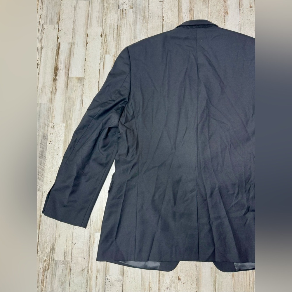 Lauren Ralph Lauren Blazer Jacket Men's 44R Black Classic Solid - Picture 8 of 11